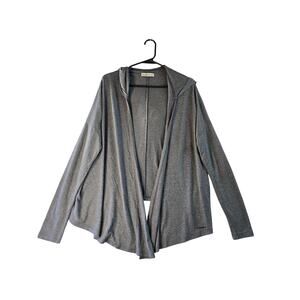 Abercrombie and Fitch Gray Hooded Cardigan Women's Size M